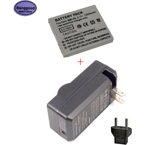 Banggood 3.7V 1000mAh NB-4L NB4L CNB-4L NB 4L Camera Battery for Canon IXUS 30 40 50 55 60 65 80 100 PowerShot SD1000 1100