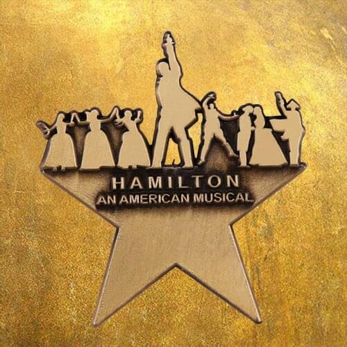 Broadway Hamilton- An American Musical Star Logo Enamel Pin Brooch Badge Musicals Fans Art Decor