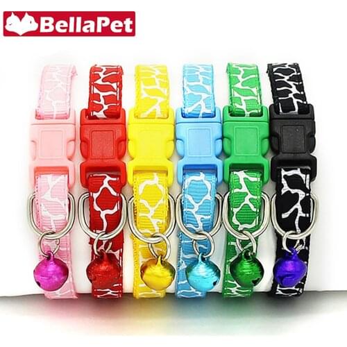 Quick Release Cat Collar for Cats Puppy Flea Cat Collar with Bell Pet Product Cute Cats Collar Safety Charm Cat Accessories