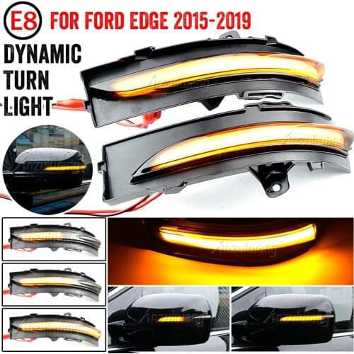 2pcs Dynamic LED Turn Signal Light Mirror Indicator Blinker Lamp for Ford EDGE 2015 2016 2017 2018 2019