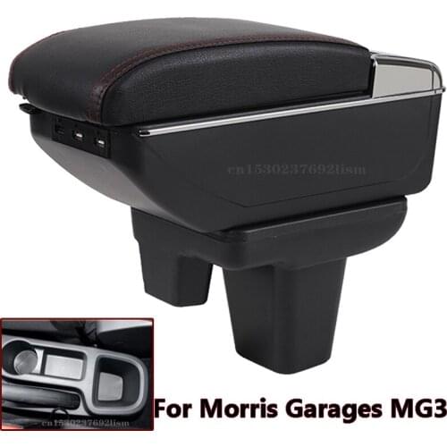 For Morris Garages MG3 mg3 armrest box central Store content Storage box with cup holder ashtray USB interface products