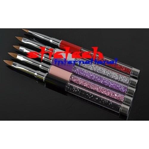 By ems or dhl 200Pcs Tip Silicone UV Gel Nail Art Brush Set Painting Moulding Pen Modeling Pro