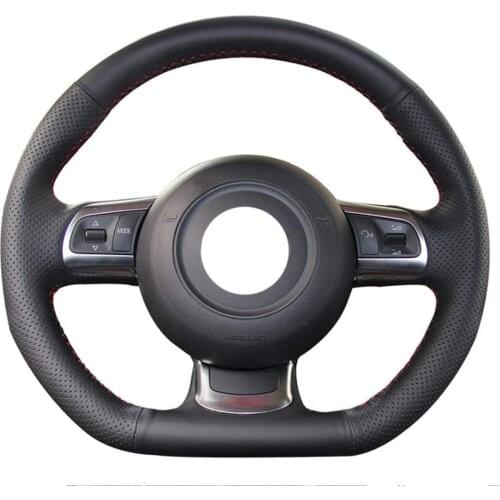 HOT SALE DIY Hand-Stitched Cowhide Car Steering Wheel Cover Fit for Audi TT 2008-2013 New Product