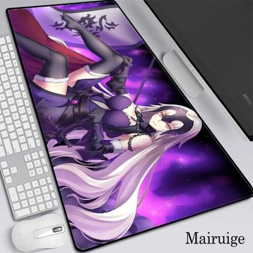 Fate Sexy Anime Gaming Illumination Mouse Pad Large RGB Computer XXL Mousepad Gamer Keyboard Mause Carpet Desk Mat PC Game