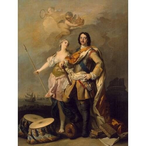 HOME OFFICE Good ART Hero Peter the Great Peter I Emperor of Russian Tsar of Russia PRINT painting on canvas