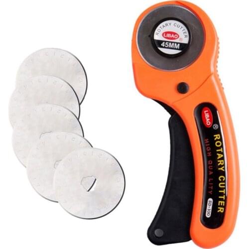 Patchwork Roller Wheel Round Knife Cloth Cutting Knife Leather Craft Fabrics Rotary Cutter DIY Sewing Cut Accessories