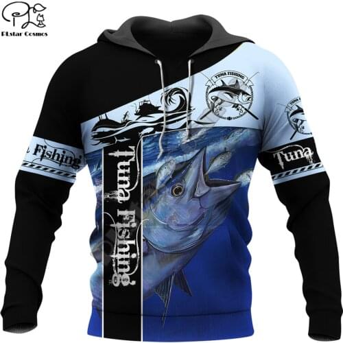 PLstar Cosmos Tuna Fishing Fashion Mens Sweatshirt Beautiful Animal 3D Print Harajuku Jacket Funny Fish Casual Hoodie Style-3
