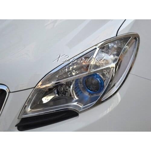 Car Styling Stickers Chromed Head Light Cover Trim For Buick Encore 2013 2014