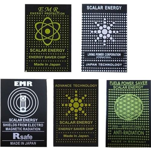 2021 New 10PCS EMR Scalar Energy Phone Sticker Anti Radiation Chip Shield Paster Laptop Anti EMP EMF Protection for Pregnant