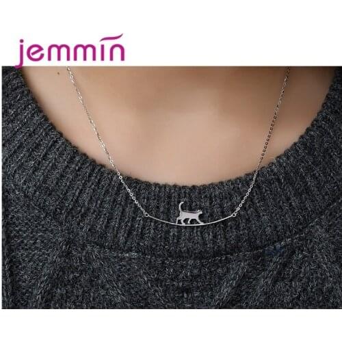 Trendy Statement Pendant Necklace For Women Girls 2021 925 Sterling Silver Anniversary Gift Wholesale
