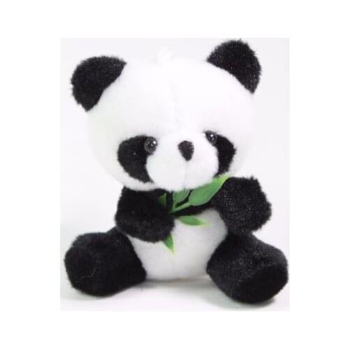 13cm plush Panda eating bamboo good quality very cute stuffed soft lovely Halloween christmas birthday gift for kid