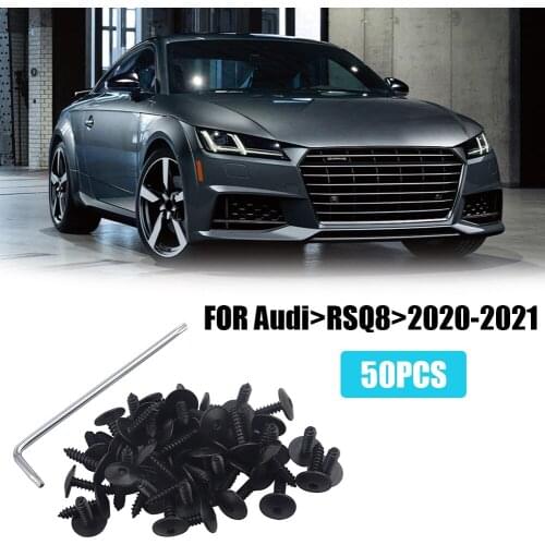 50Pcs M5x16 Self-tapping Screws for AUDI VW Skoda Seat with Torx Wrench Car Engine Cover Mudguard Fender Guard Screws Bolt