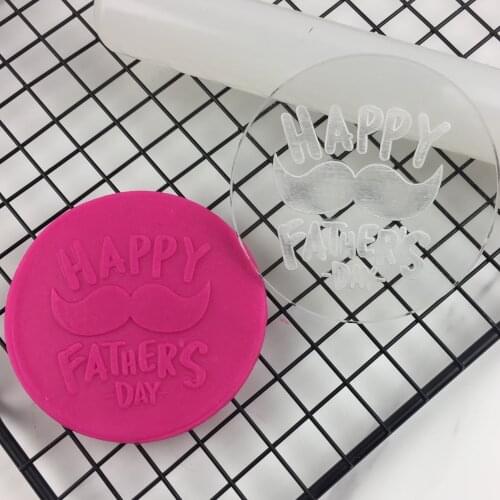 Happy fathers Day Reverse stereo Cookies Cake Mould Baking Tool printing can be customized with various text patterns