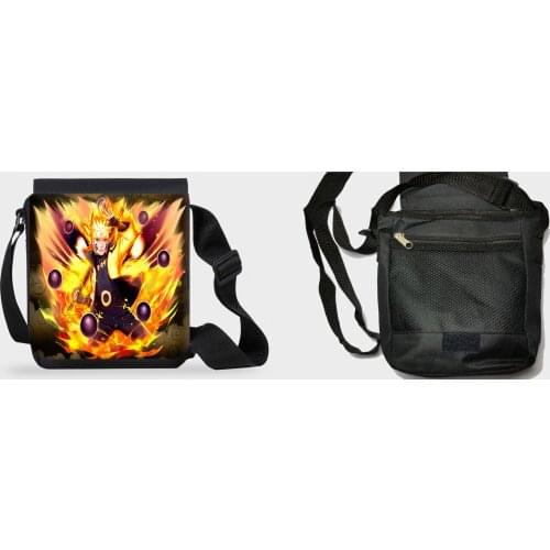 MERCHANDMANIA small shoulder bag NARUTO AURA Fox nine tails fanny pack Zipper fashion personalized gift offer