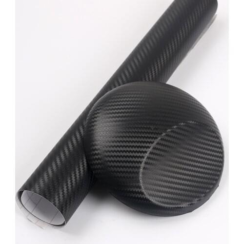 TSAUTOP Size 1.52x28m whole roll air bubbles free 3d carbon fiber car vinyl wrap black for Car body Decal B1