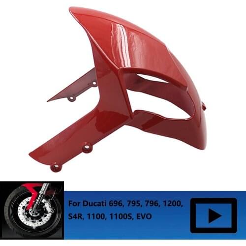 High Quality FOR Ducati 696 795 7961200 S4R 1100 1100S EVO Motorcycle Front Mudguard ABS Mudguard