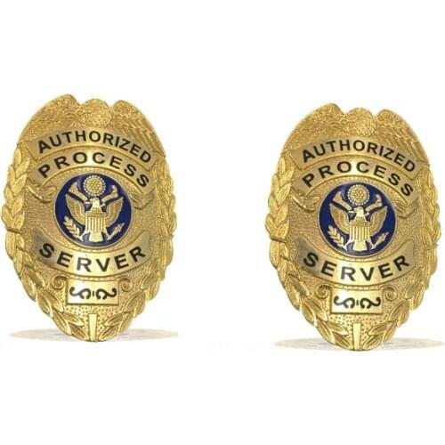 High quality military badge cheap custom electroplated gold badges pin