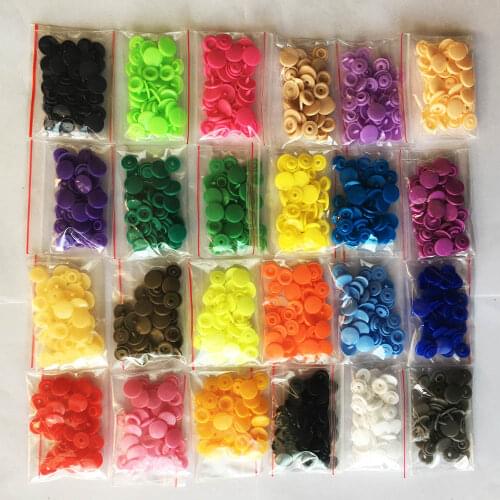 New 10Sets Round Plastic Snaps Button Fasteners KAM T5 12mm Garment Accessories For Baby Clothes Clips Quilt Cover Sheet Button