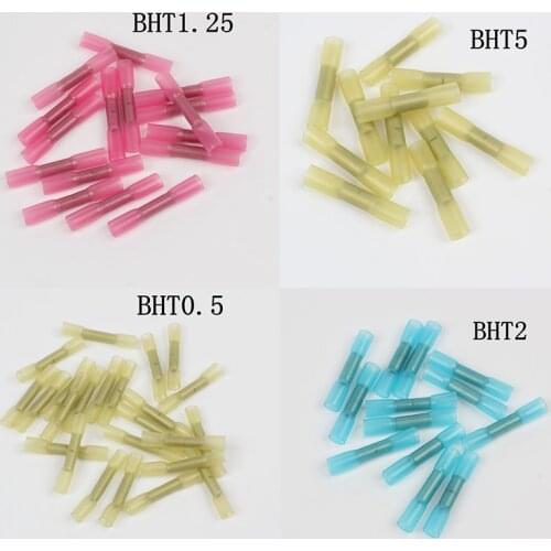 10PCS Heat Shrink Butt Connectors-Waterproof Electrical Wire Connectors-Insulated Crimp Connectors Butt Splice Shrink Tube