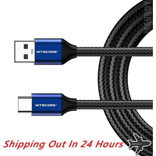 2021 Nitecore USB Type C 3A Fast Charging Cable UAC20 3.3ft At-A-Glance Compatible Quick Charge USB C Electronic Data Transfer