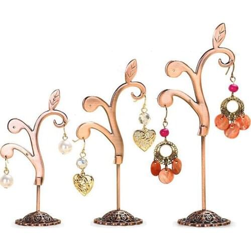 3 Pcs/Set Jewelry Display Stand Alloy Earrings Display T-Shape Stand Showcase Jewelry Organizer Holder NEW Oorbellen Rekje