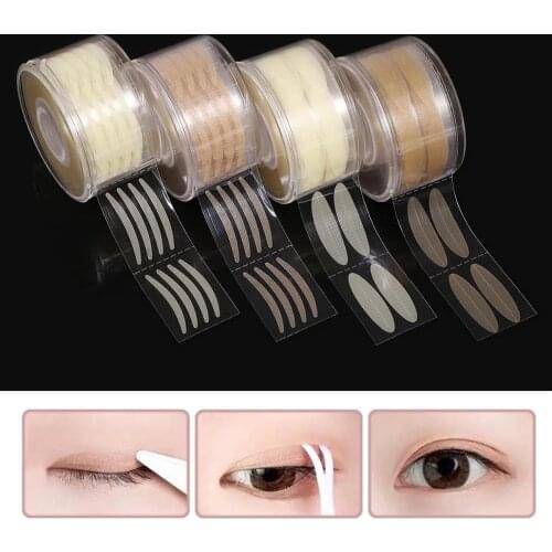 600pcs S/L Makeup Clear Gray Beige Eyelid Stripe Big Eyes Invisible Double Fold Eyelid Shadow Tape Sticker Beauty Tool