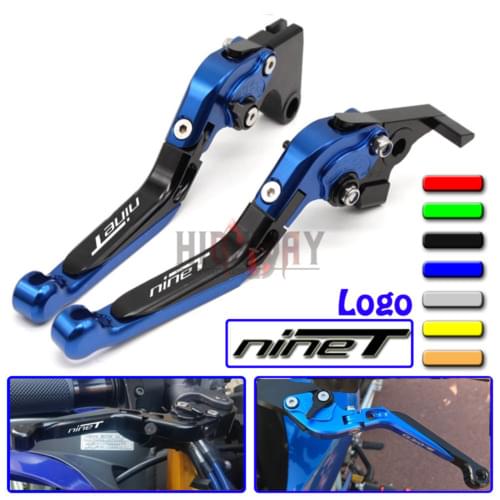 CNC Aluminum Brake Handle Bar Lever Extendable Folding Adjustable Brake Clutch Levers Set For BMW R NINE T 2014-2016 2015