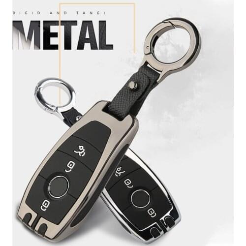 Zinc alloy+Silicone Car key Case Cover For Mercedes Benz GLS GLE CLS GLC W167 X167 C257 X253 Remote Fob Cover Shell Skin