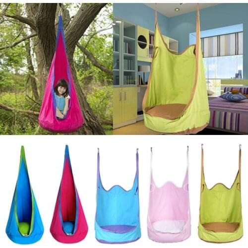 Kids Inflatable Cushion Hanging Hammock Chair Swing Seat Toy Kids/Baby Indoor & Garden Patio Fun