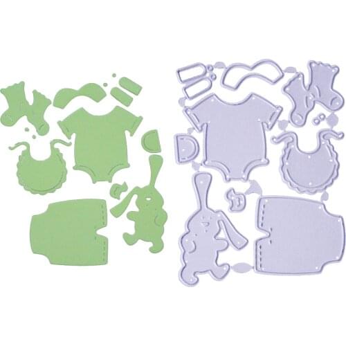 Baby Clothes Bib Metal Cutting Die Stamp for DIY Scrapbooking Photo Album Decorative Handcraft Knife Mould