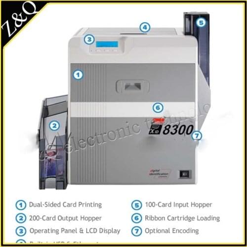 EDIsecure XID8300 ID Card Printer Dual-Sided - Configurable with one DIC10216 and one DIC10319