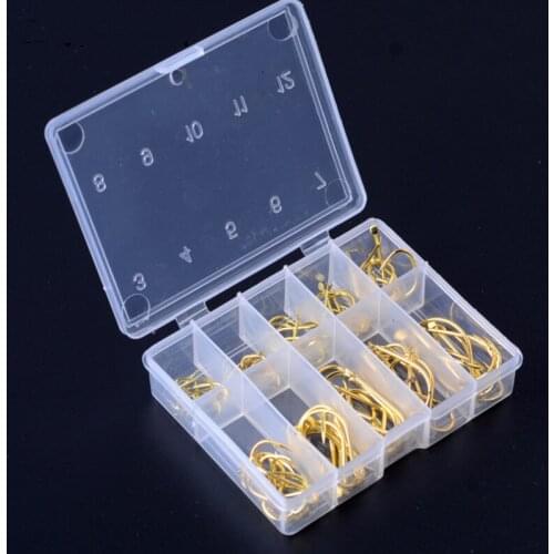 DYGYGYFZ 100pcs/lot 3#-12# 10 Per Model High-carbon Steel Fishing Hooks Jig Head Crank Barbed Hook Soft Worm Fish Fishing Hooks