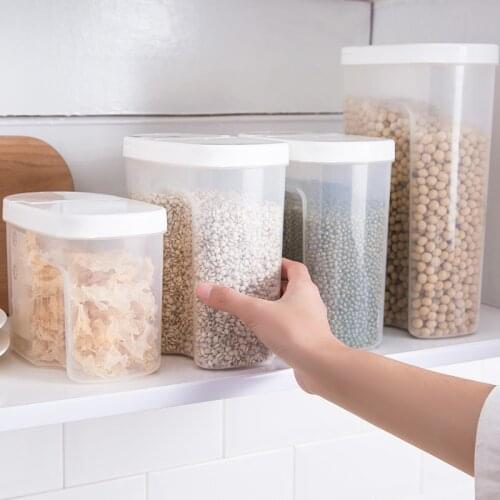 Hermetically sealed grain storage tank plastic kitchen storage box food storage box dry goods storage tank biscuit storage tank