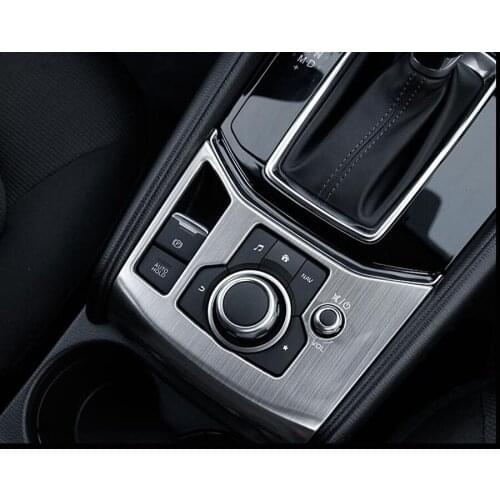 Car Interior Electronic Handbrake Switch Button Panel Frame Cover Trim Styling For Mazda CX-5 CX5 2nd Gen 2017 2018 LHD