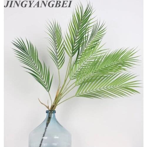 Artificial Palm tree branches wild faux foliage palm leaves plants for home living room wedding decoration jungle party decor