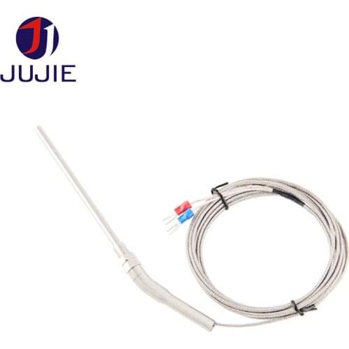 K type thermocouple temperature sensor 0~600 degree probe 150mm length M8*1.5 2 meters cable length 5meters