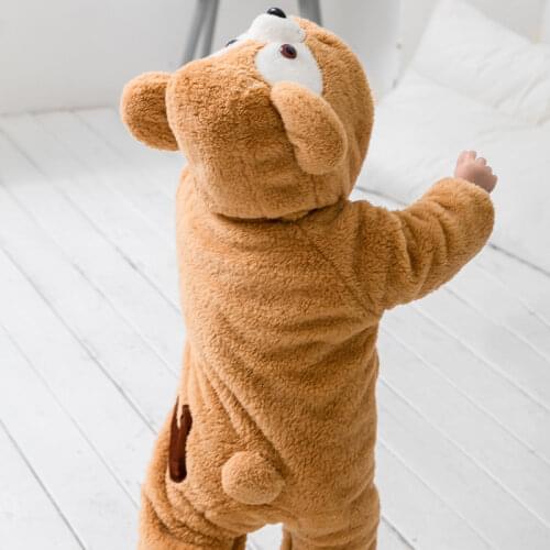 2020 Infant Romper Baby Boys Girls Jumpsuit New Born Bebe Clothing Hooded Toddler Baby Clothes Cute Bear Romper Baby Costumes