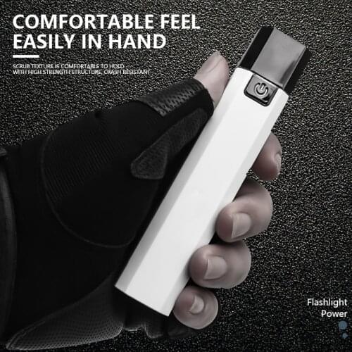 Mini Flashlight Portable High Spotlight Flashlight Super Bright USB Rechargeable Night Light Built-in Battery For Outdoor Riding