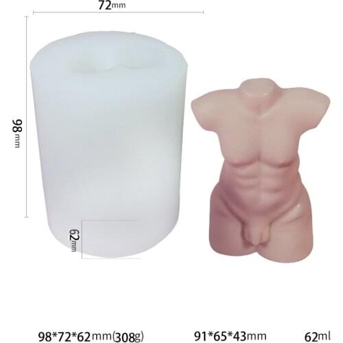 Male Torso Body Shape Mold for Resin Crafting Silicon Mould Muscular Figure Mold 10349252