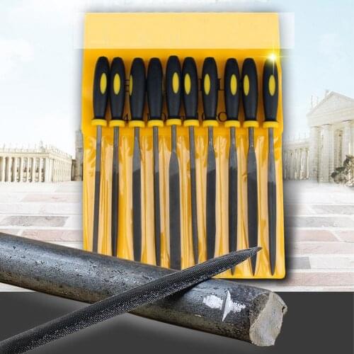 10pcs/set 140mm Needle Files Set Files For Metal Glass Stone Jewelry Wood Carving Craft Tool