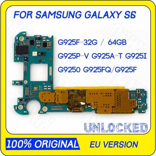 32gb Original Unlocked for Samsung Galaxy S6 Edge G925F G925P G925V G925A G925T G925I G925I Motherboard