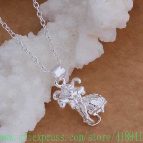 Silver Plated Necklace Silver Plated fashion jewelry pendant /axoajova aejaivqa AN012