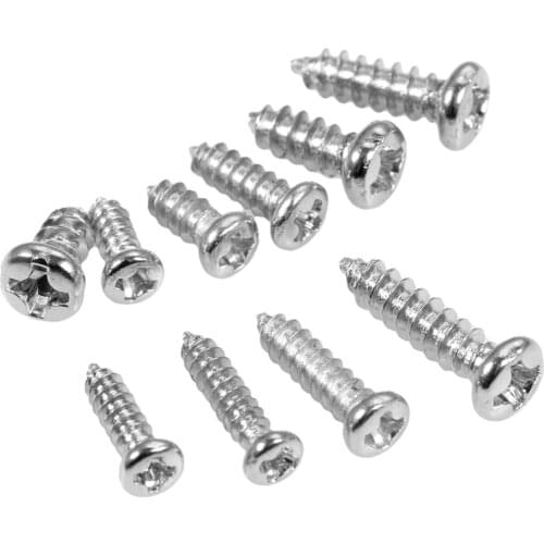 100pcs M2.3 M2.6 M3 Self Tapping Wood Screws Round Screw 304 Stainless Steel Phillips Cross Pan Head Screws 6/8/10/12mm