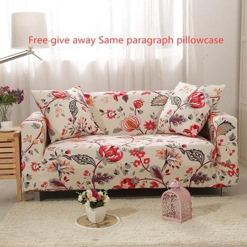 Stretch Floral Printing Sofa Cover Elastic Furniture Protector Slipcovers Couch Cover 1/2/3/4-seater Sofa Covers for Living Room