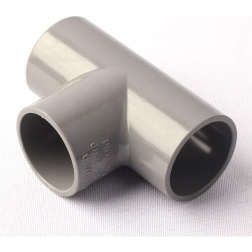 32mm Equal Diameter PVC Tee Connectors Pipe Fittings Thicken Durable Material Brand New Garden Irrigation Water Supply Pipe Tool