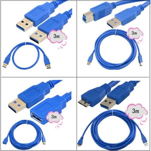 10FT 3M USB extension convertor Cable