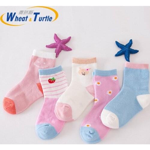 5 Pcs/Lot Baby Boys Girls Warm Cotton Socks For 0-3Y Baby Girl Socks Newborn Socks Infant Socks