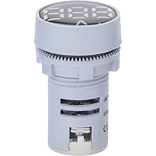 AC 24-500V Voltmeter Voltage Indicator Light Lamp Signal Monitor 22mm Round Volt Gauge Electrical Indicator