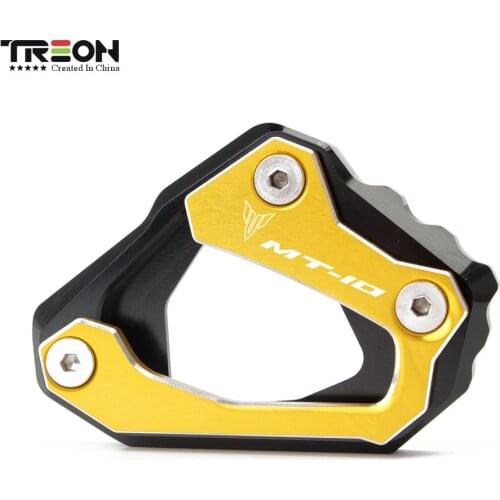 CNC Motorcycle Accessories Foot Side Stand Extension Kickstand Expand Enlarge Pad For YAMAHA MT10 MT 10 2016 2017