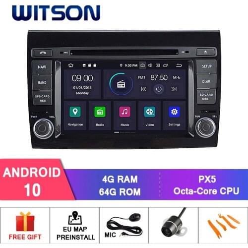 WITSON Android 10 CAR DVD GPS FOR FIAT BRAVO Car Multimedia Player Stereo AutoAudio GPS Navigation DVD Video